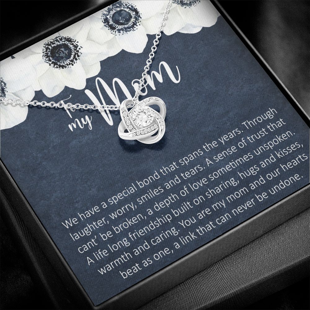 To My Mom Love Knot Necklace