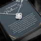 To My Mother in Law Necklace Love Knot Necklace