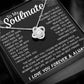 To My Soulmate Love Knot Necklace