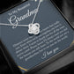Gift For Grandma Love Knot Necklace