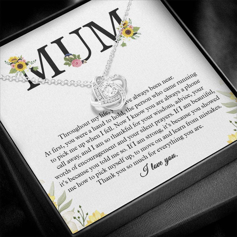 To My Mum Love Knot Necklace