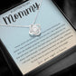 Letter To My Mommy Love Knot Necklace