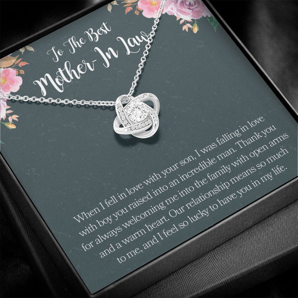 Mother In Law Necklace Love Knot Necklace