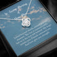 In Loving Memory Of Your Mom Love Knot Necklace