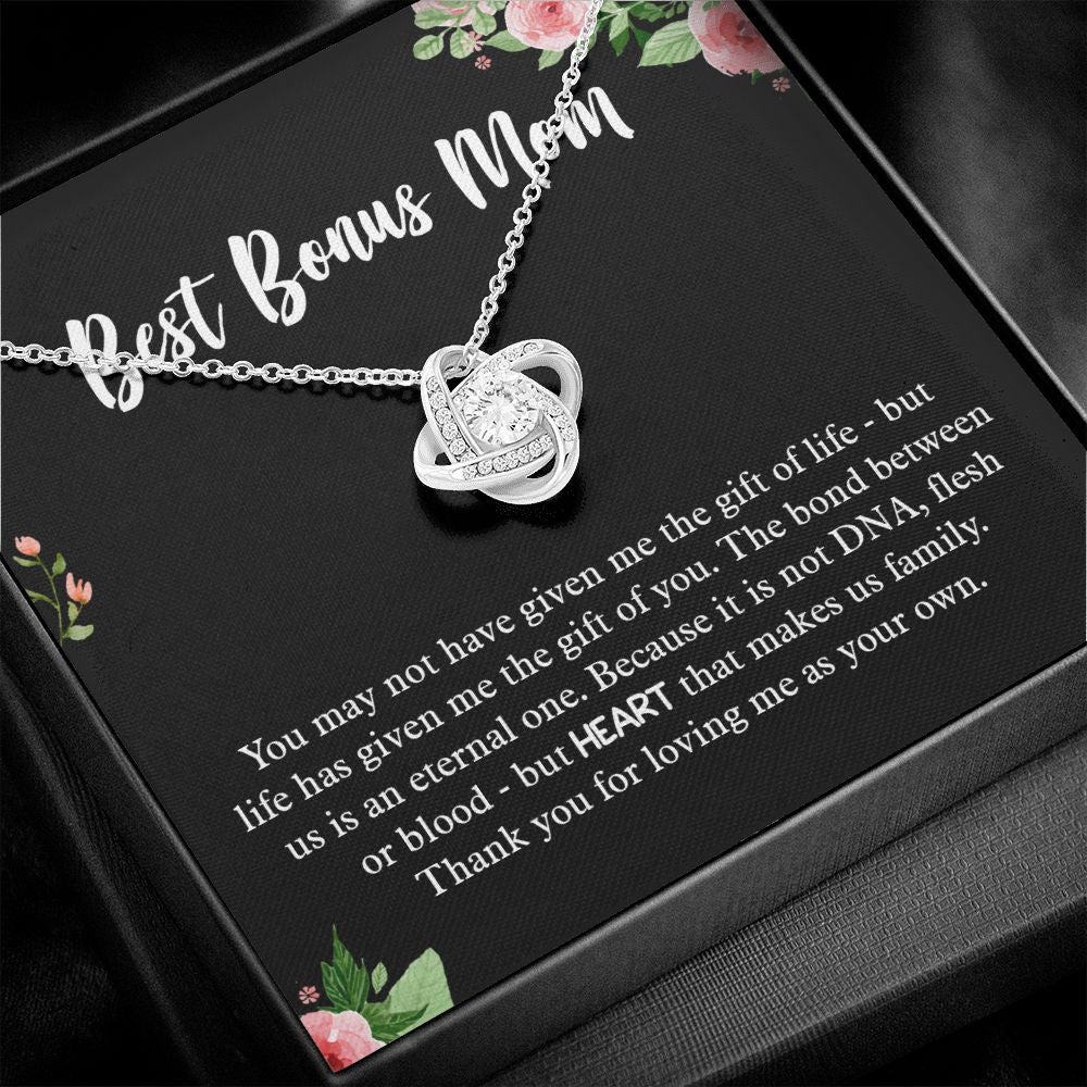 Best Bonus Mom Love Knot Necklace