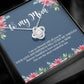 To My Mom Love Knot Necklace