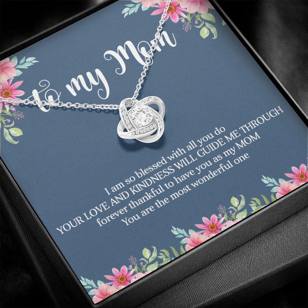 To My Mom Love Knot Necklace