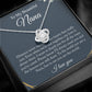 To My Beautiful Nana Love Knot Necklace