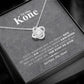 Til Min Kone Mors Dag Love Knot Necklace