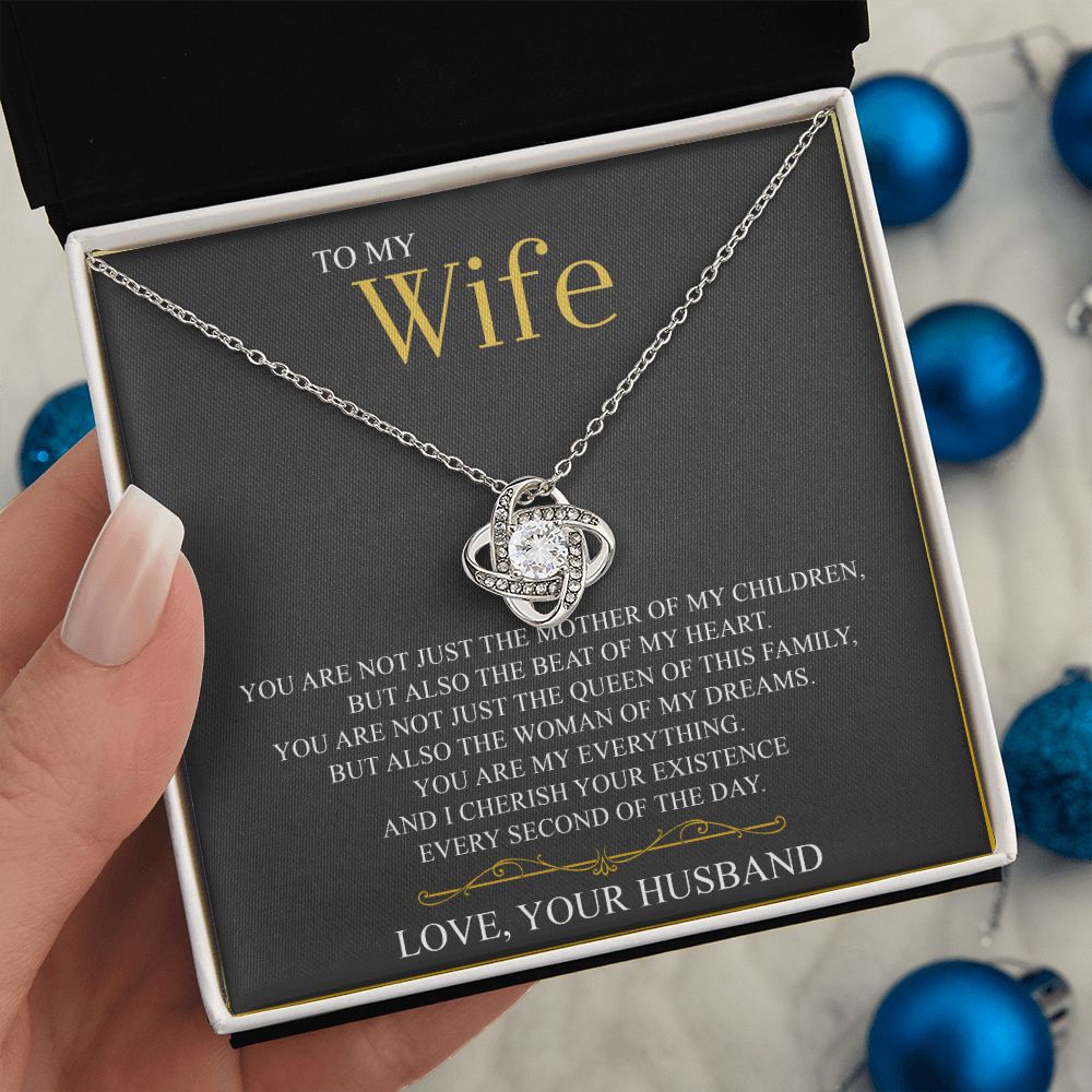 To My Wife Love Knot Necklace