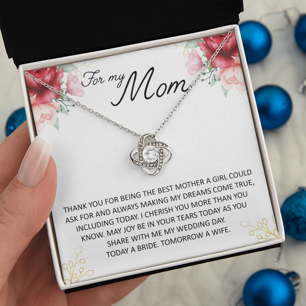 For My Mom Love Knot Necklace