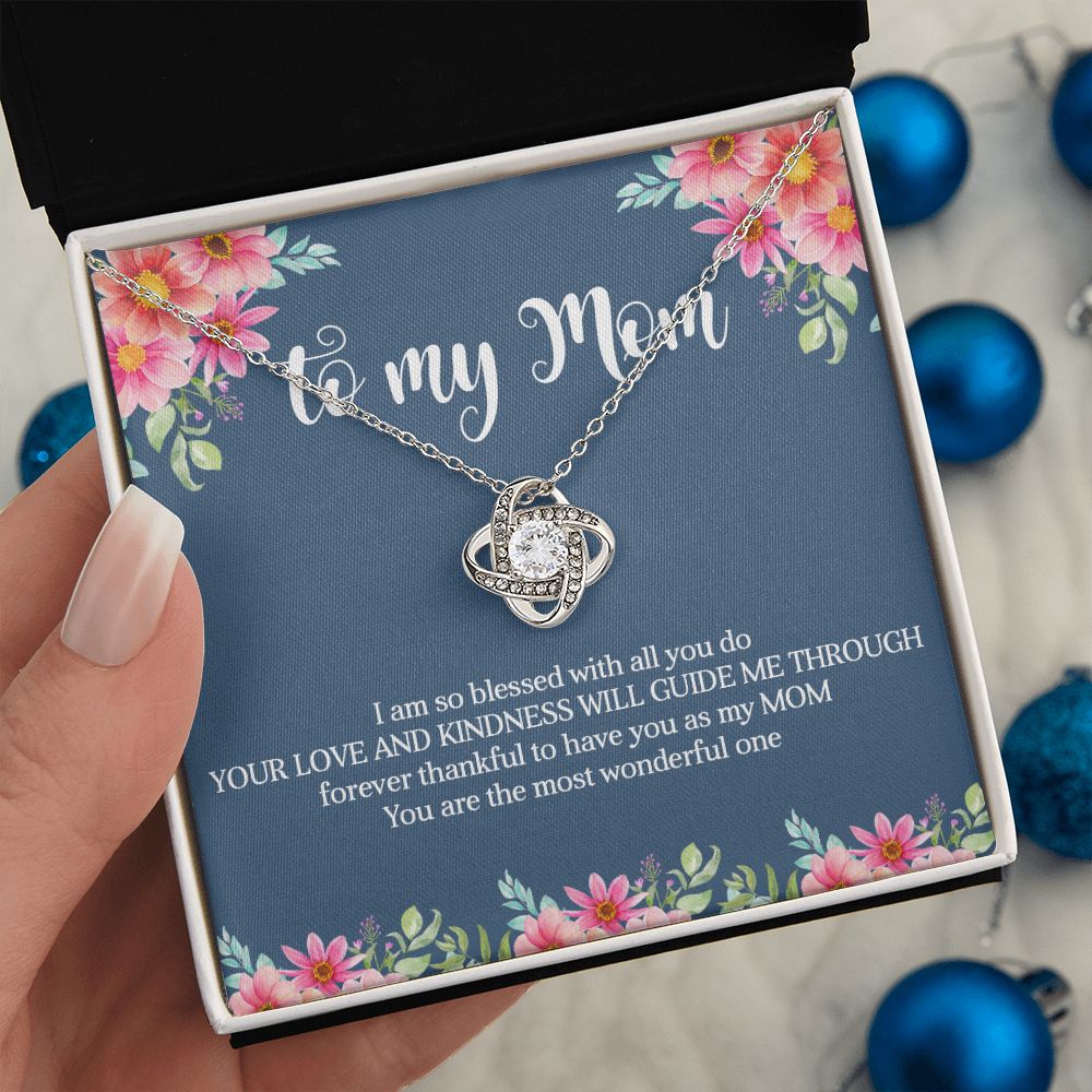 To My Mom Love Knot Necklace