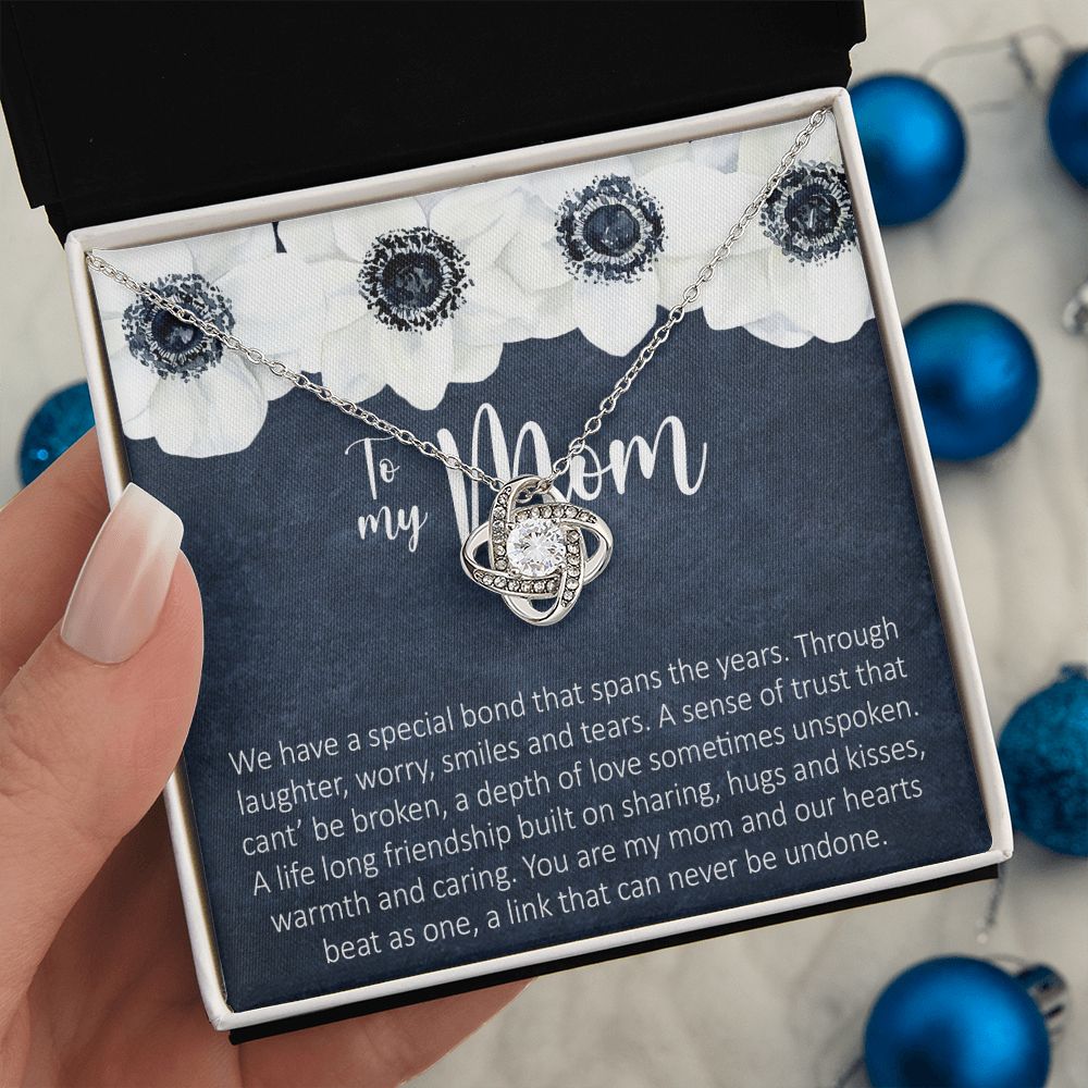 To My Mom Necklace Love Knot Necklace