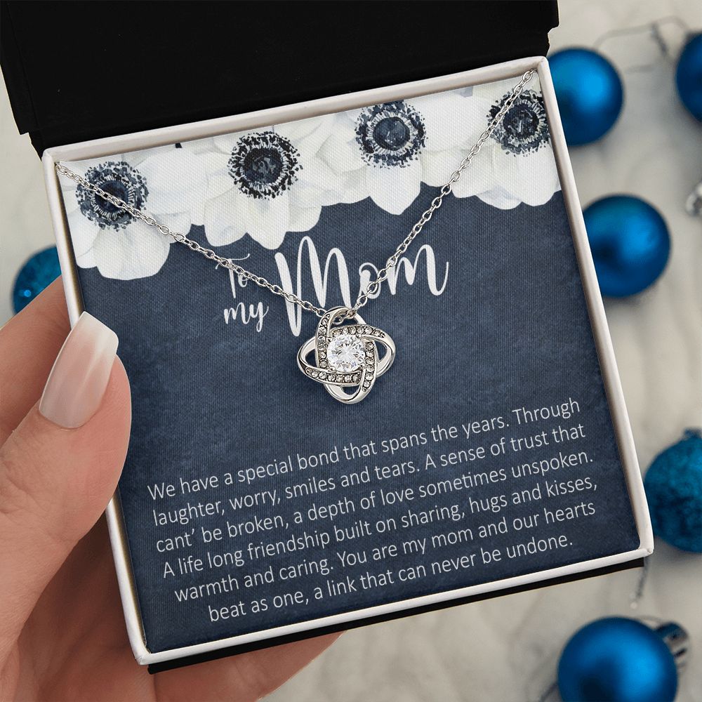 To My Mom Love Knot Necklace