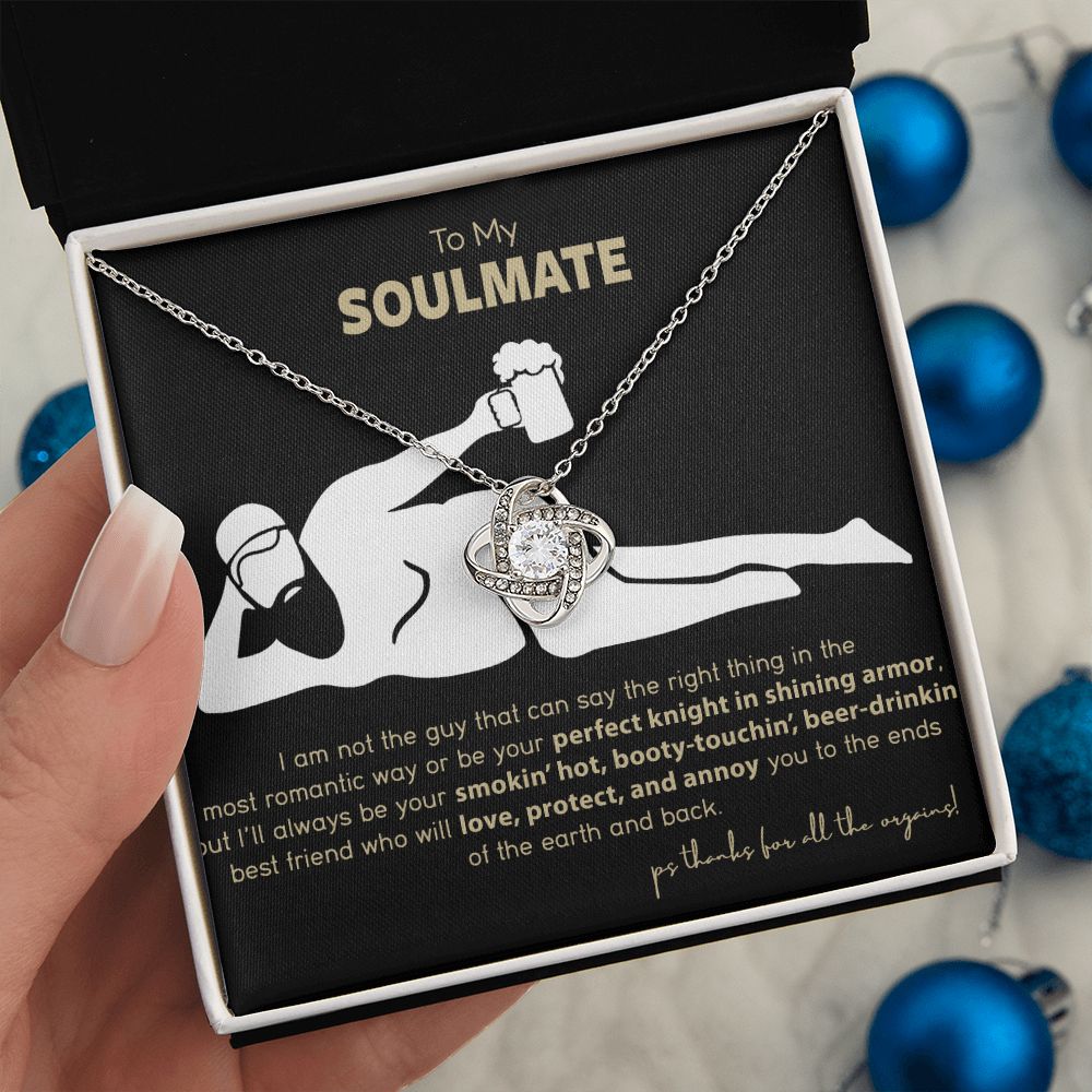 Funny To My Soulmate Love Knot Necklace