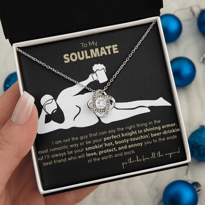 Funny To My Soulmate Love Knot Necklace