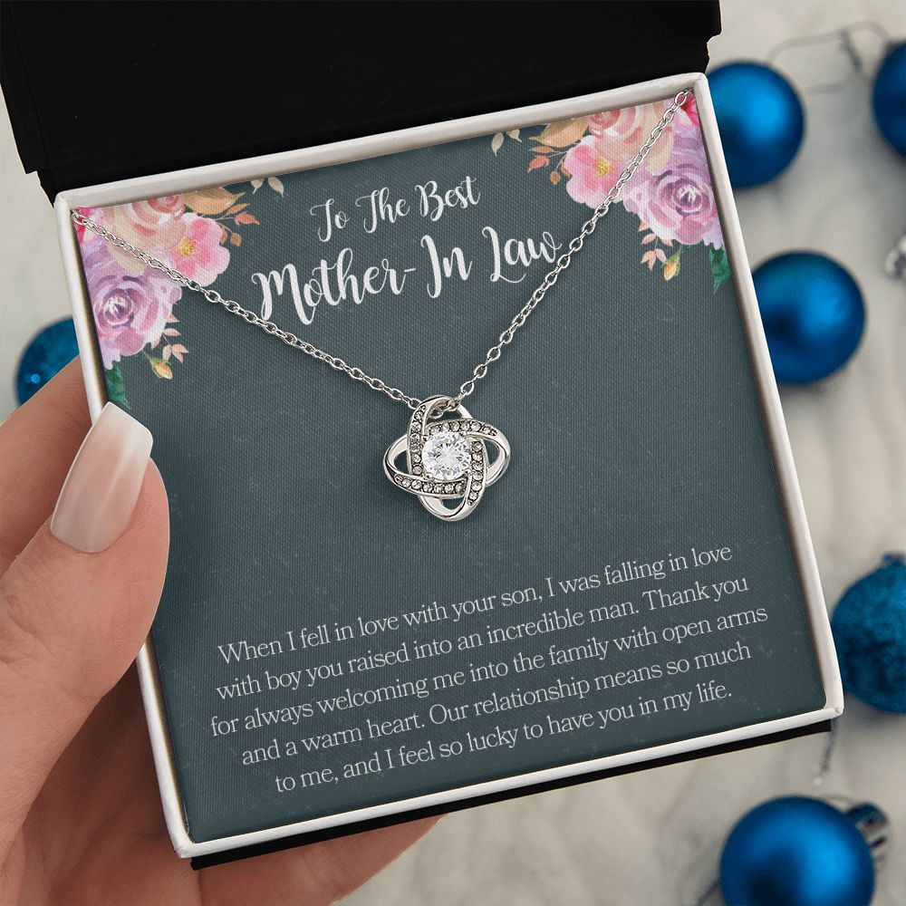 Mother In Law Necklace Love Knot Necklace