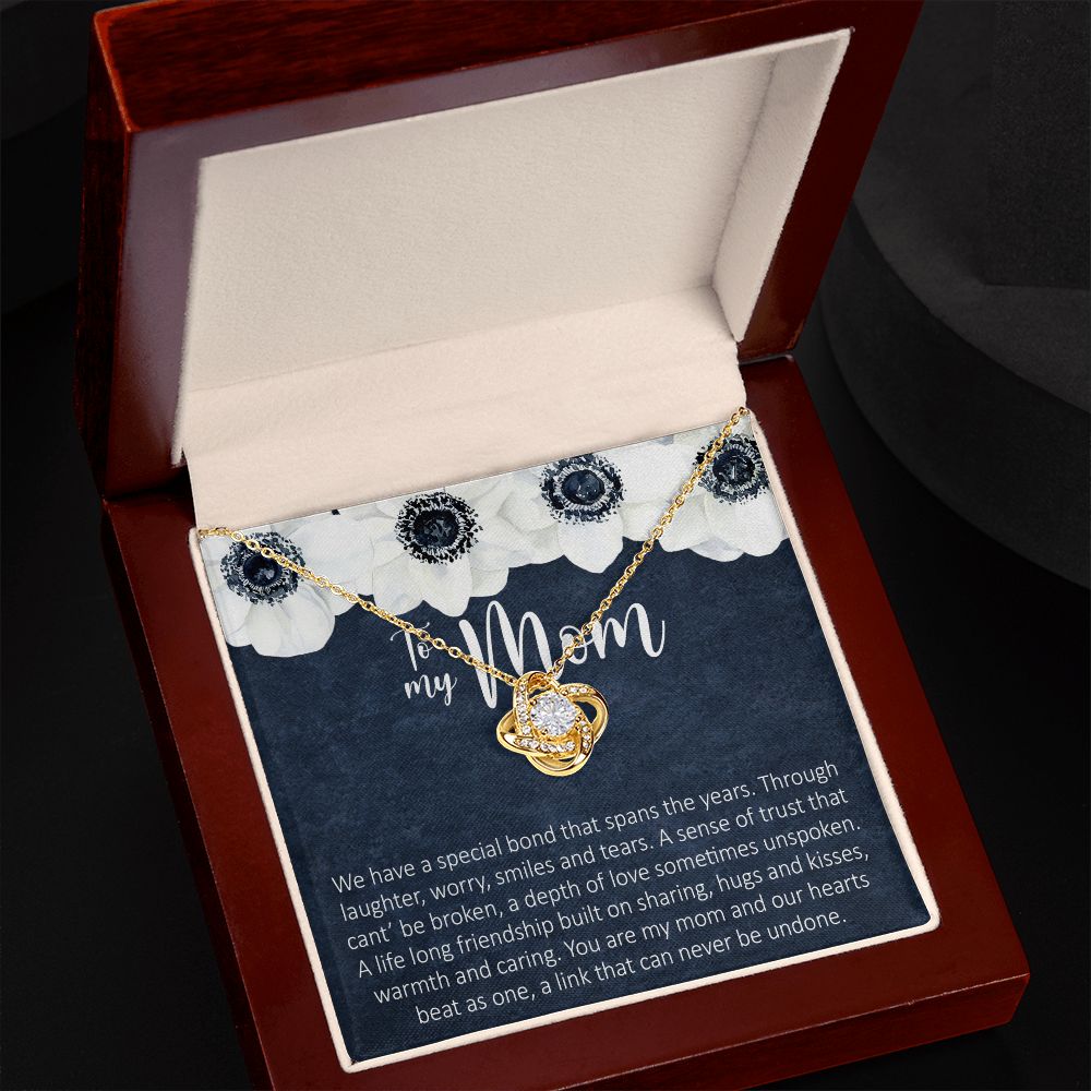 To My Mom Love Knot Necklace