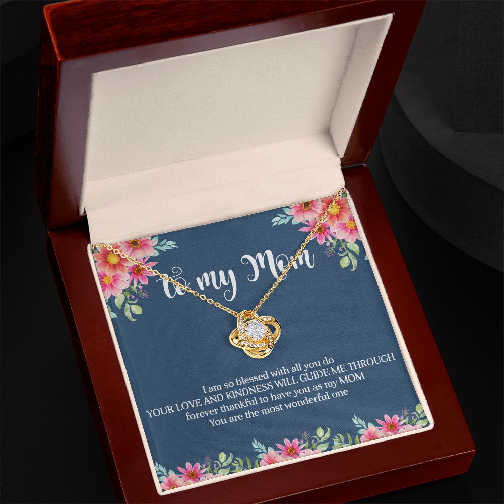 To My Mom Love Knot Necklace