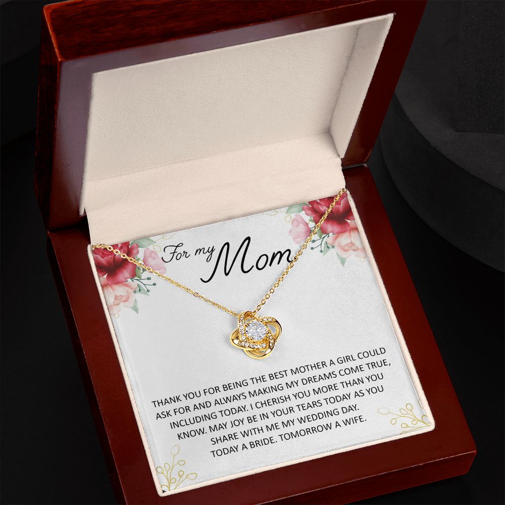 For My Mom Love Knot Necklace