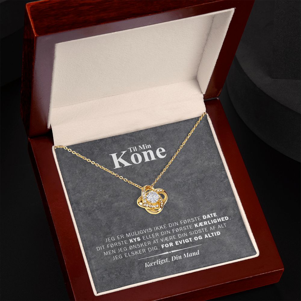 Til Min Kone Mors Dag Love Knot Necklace