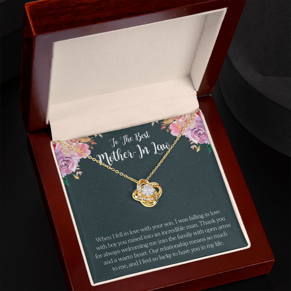 Mother In Law Necklace Love Knot Necklace