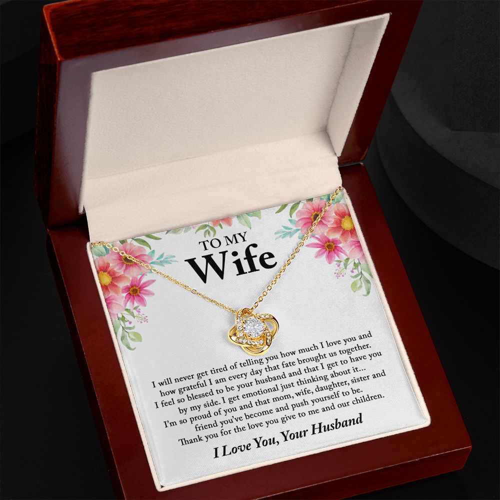 Gift For Wife from Husband Love Knot Necklace