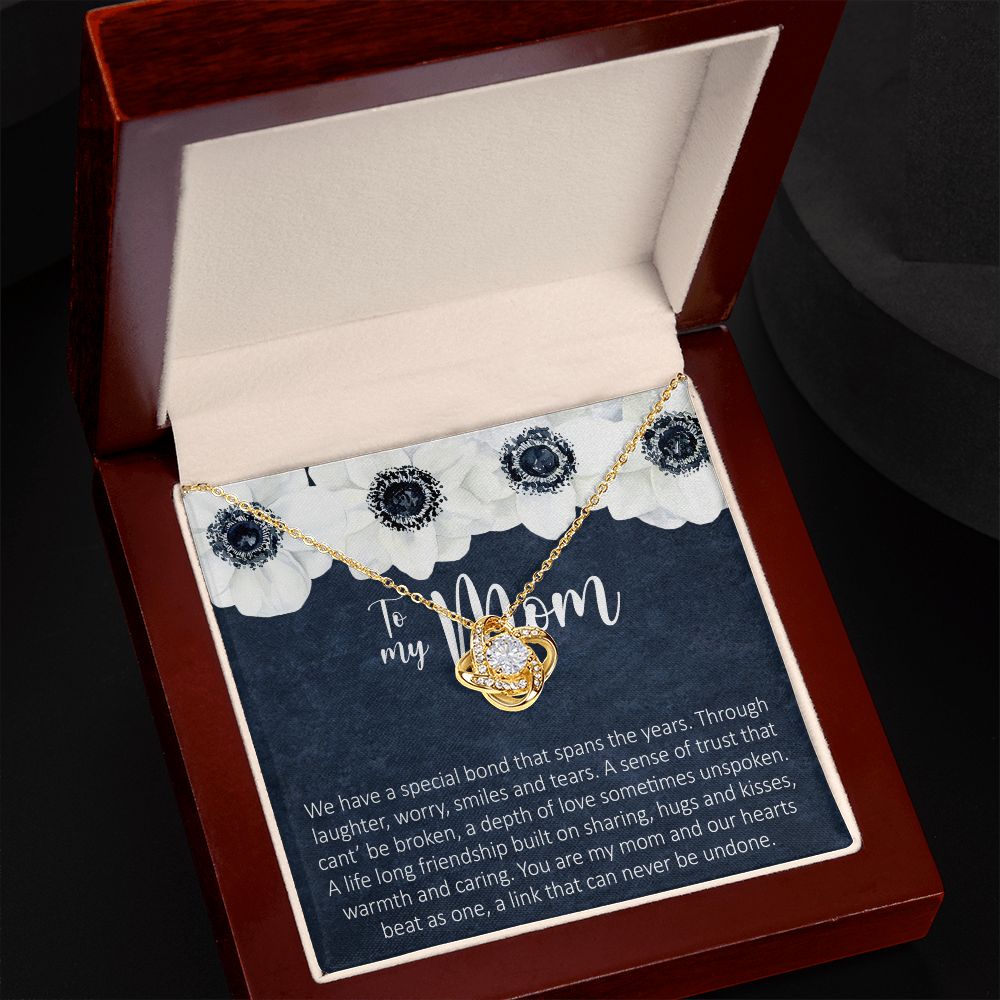 To My Mom Necklace Love Knot Necklace
