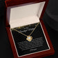 To My Beautiful Mother Love Knot Necklace