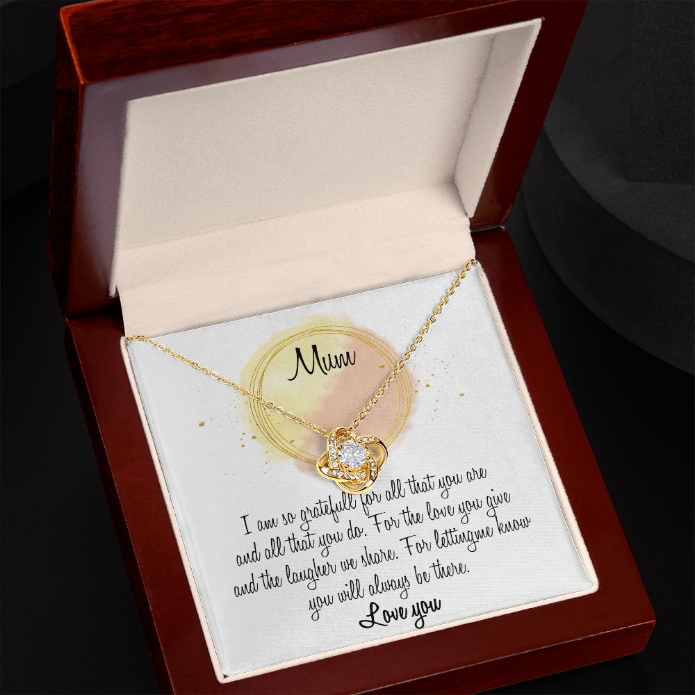 Gift For Mum Love Knot Necklace