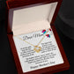Dear Mom Love Knot Necklace, Happy Mother's Day