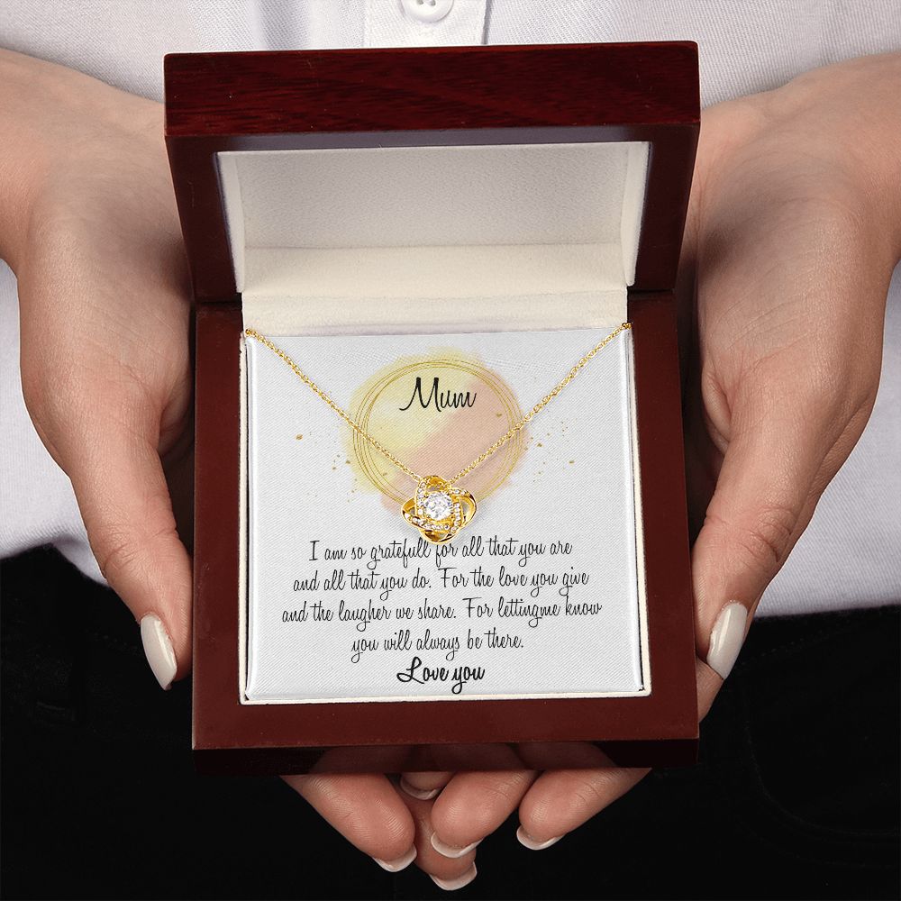 Gift For Mum Love Knot Necklace