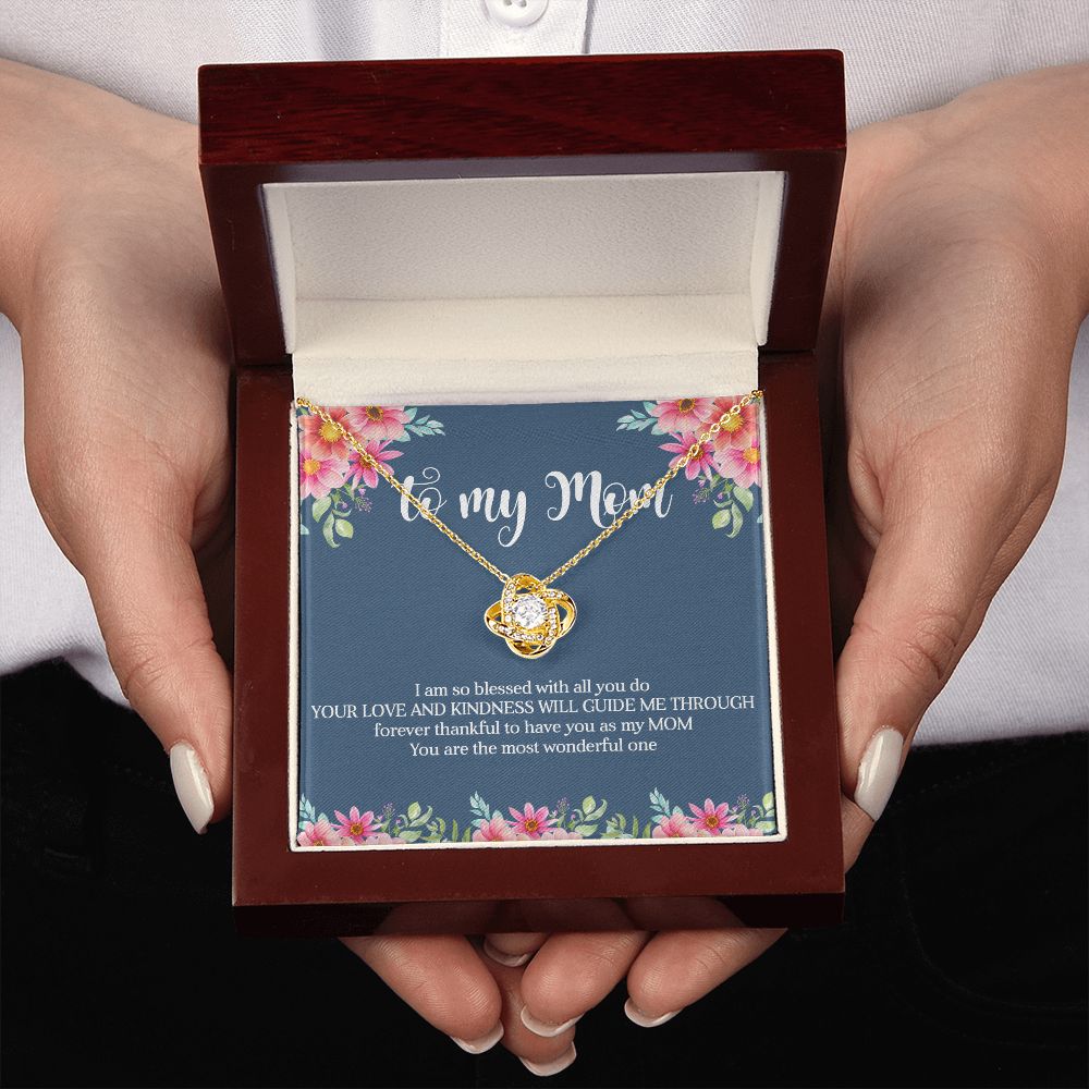 To My Mom Love Knot Necklace