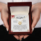 To My Daughter Love Knot Necklace