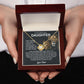 To My Daughter From Dad Love Knot Necklace