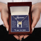 Alla Mia Mamma Love Knot Collana