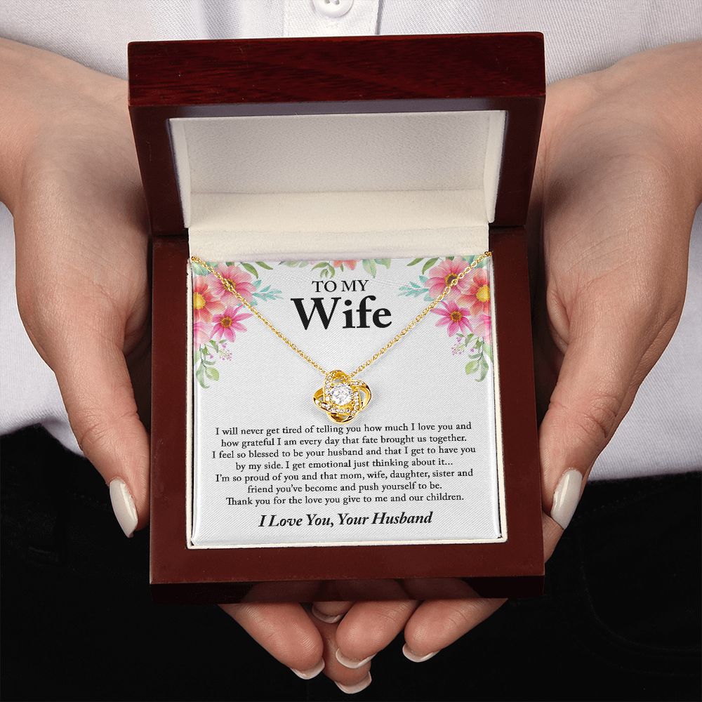 Gift For Wife from Husband Love Knot Necklace