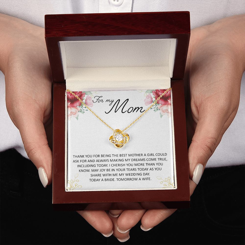 For My Mom Love Knot Necklace