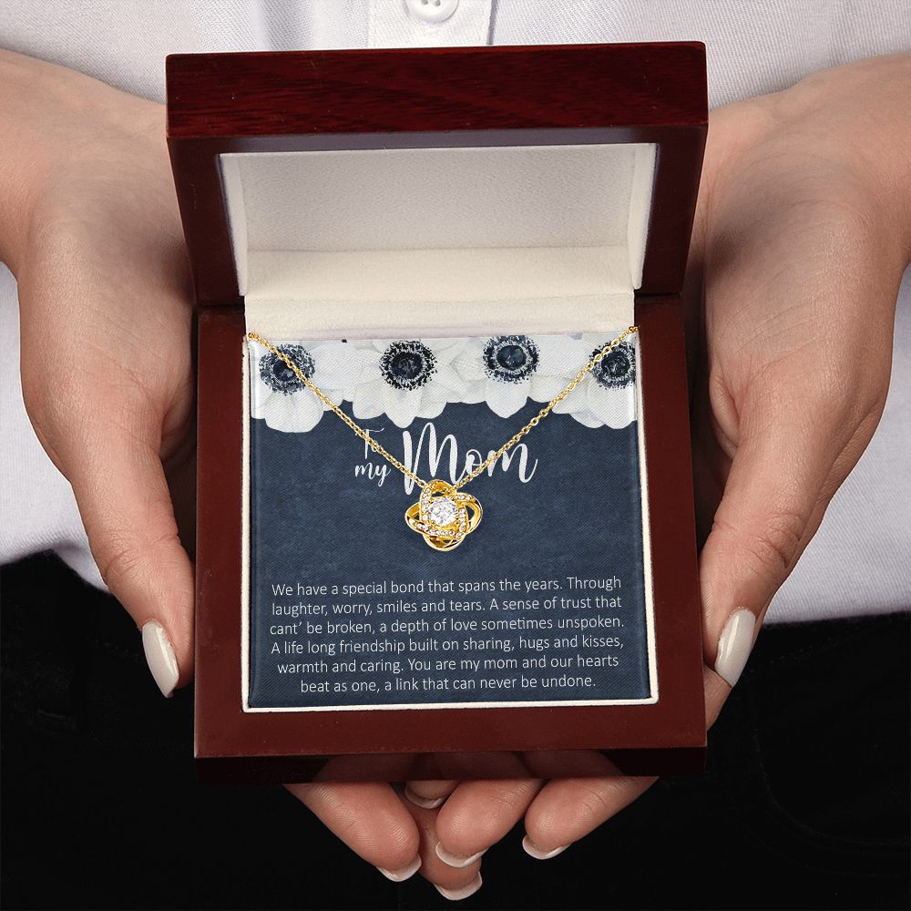 To My Mom Love Knot Necklace