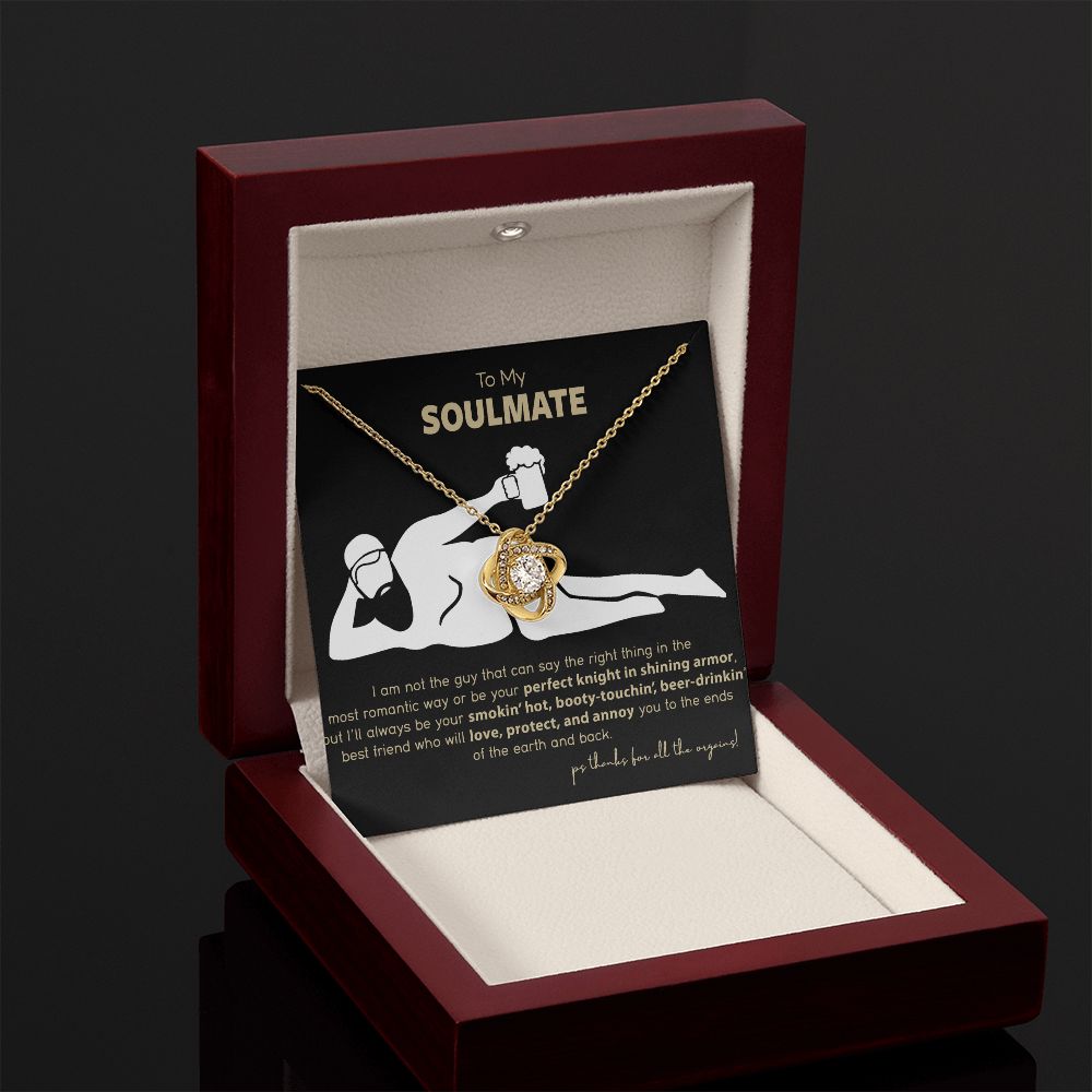 Funny To My Soulmate Love Knot Necklace