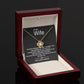 To My Wife Silver Love Knot Necklace