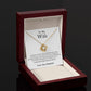 To My Wife Sometimes It Hard Love Knot Necklace