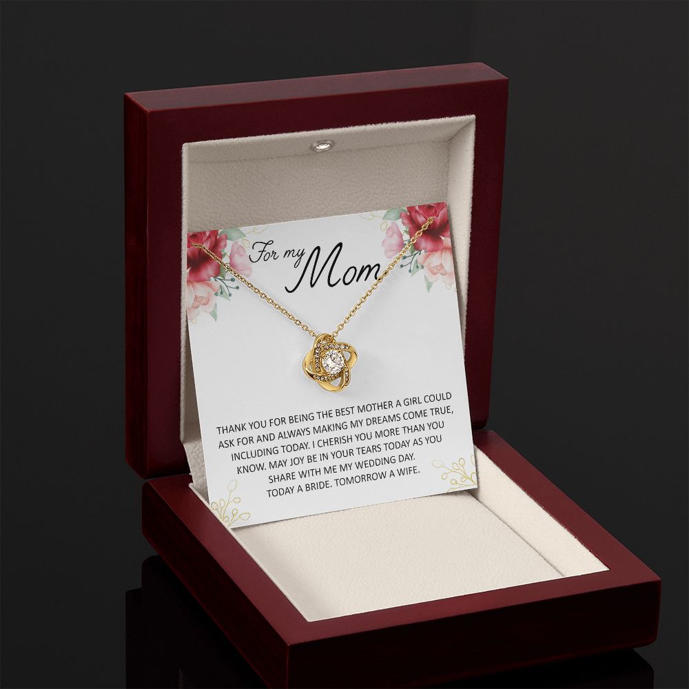 For My Mom Love Knot Necklace