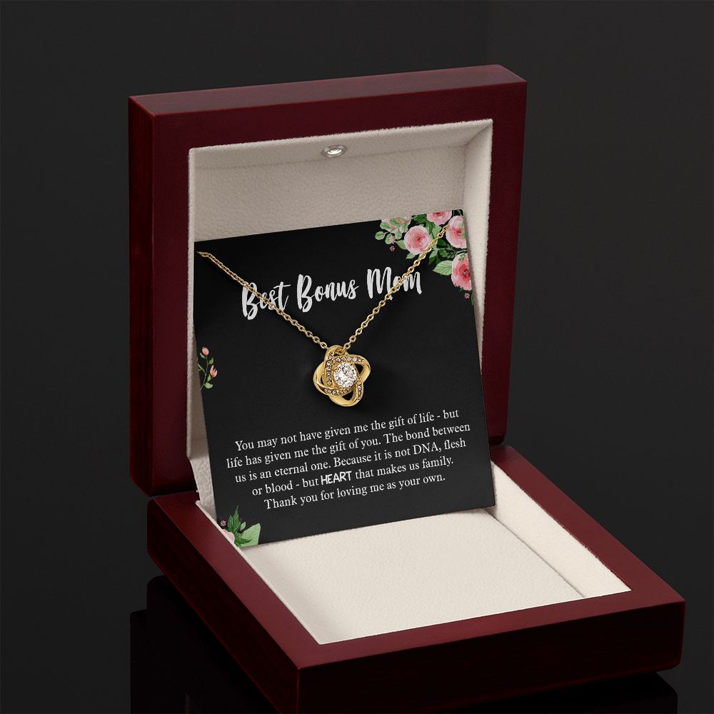 Best Bonus Mom Love Knot Necklace