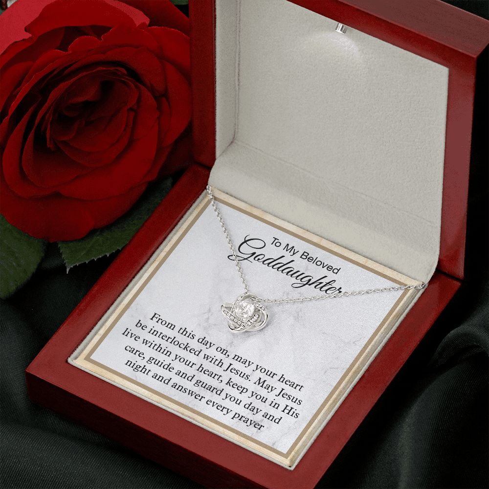 Goddaughter Gifts from Godmother Love Knot Necklace
