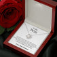 To My Wife Sometimes It Hard Love Knot Necklace