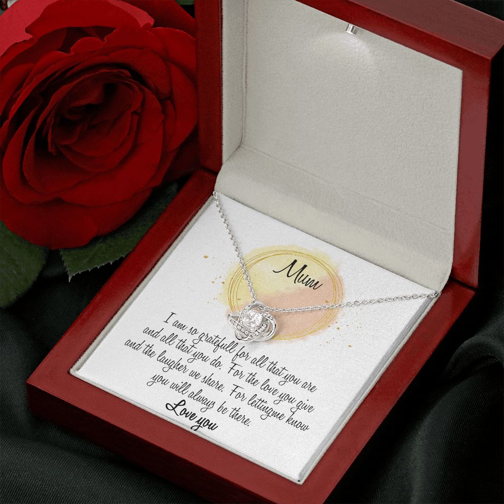 Gift For Mum Love Knot Necklace