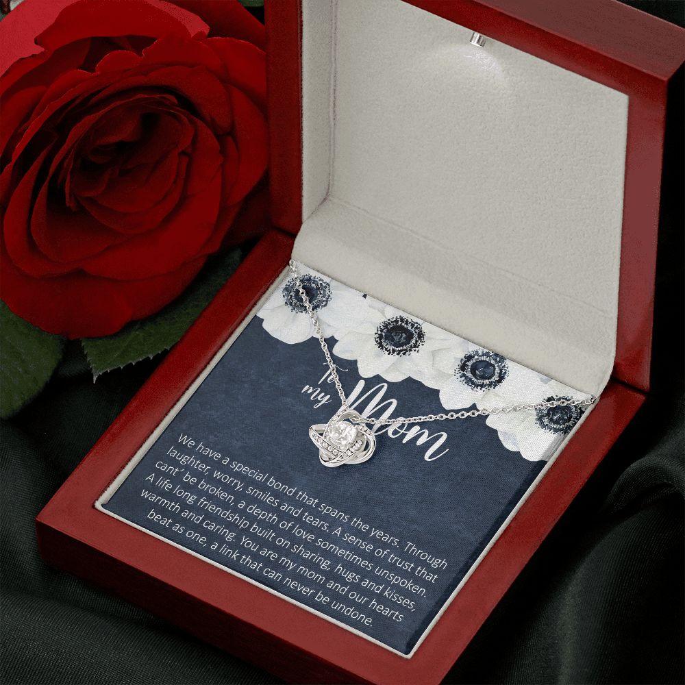 To My Mom Love Knot Necklace