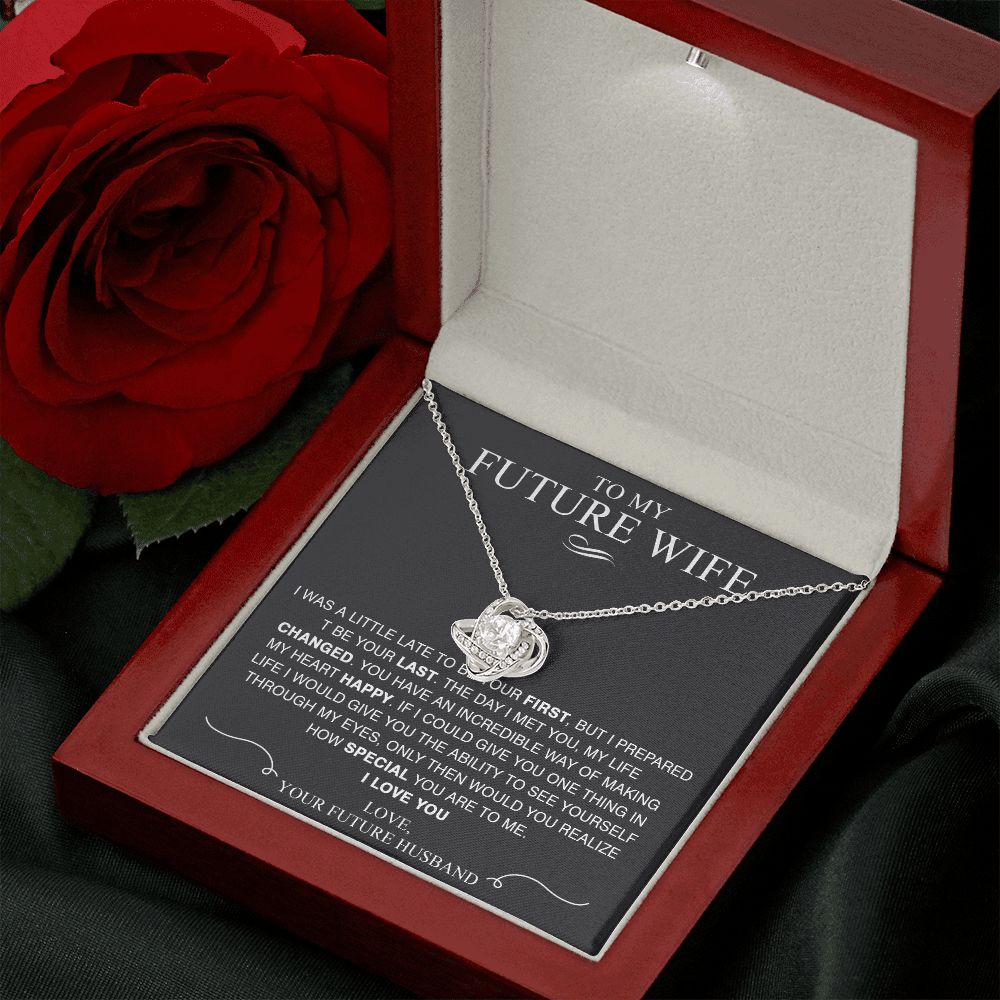 To My Future Wife Love Knot Necklace