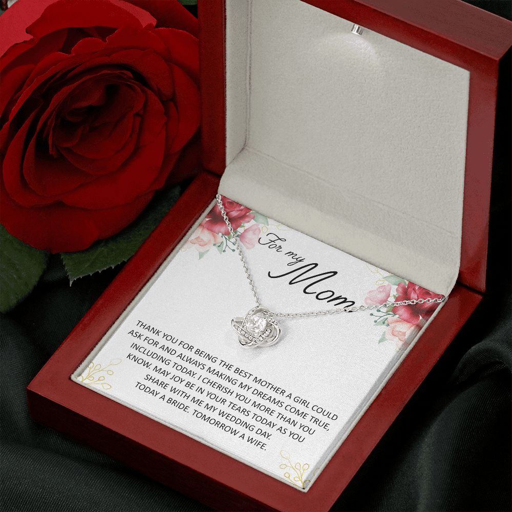 For My Mom Love Knot Necklace
